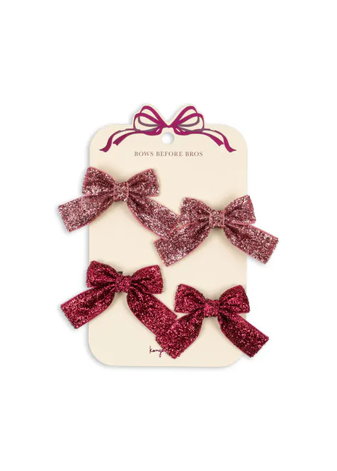 Hovedbilde 4 Pack Micki Bow Hair Clips - Konges Sløjd 