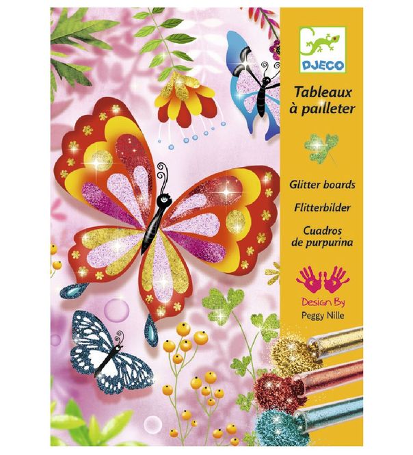 Hovedbilde Hobbysett, Lag Glitter Sommerfugler - Djeco