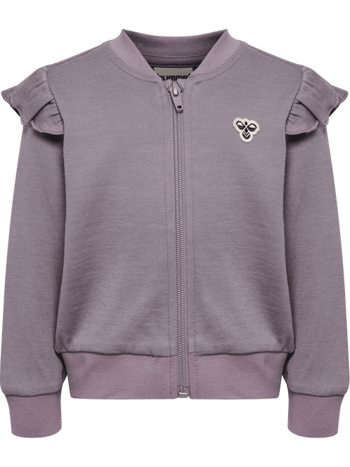 Hovedbilde Mini Wool Zip Jacket Bee, Gray Ridge - Hummel