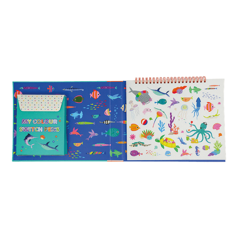 Magisk Fargeleggingsbok, Ocean - Floss & Rock