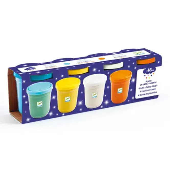 Hovedbilde Plastelina Glitter 4 bokser