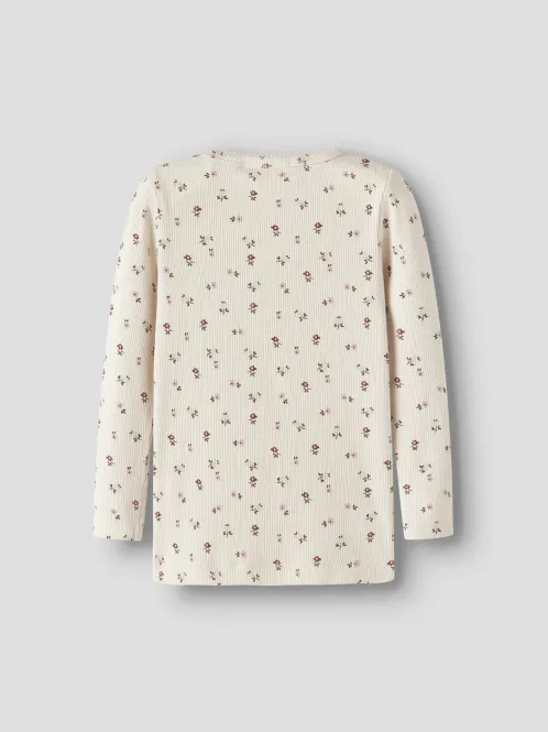 Hovedbilde Gago LS Slim Top, Turtledove/Floral- Lil´Atelier
