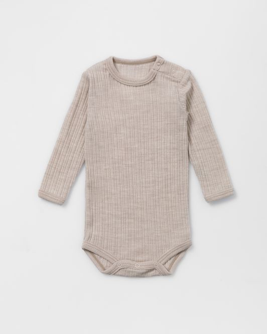 Hovedbilde Lillelam Ull Body August, Lys Beige